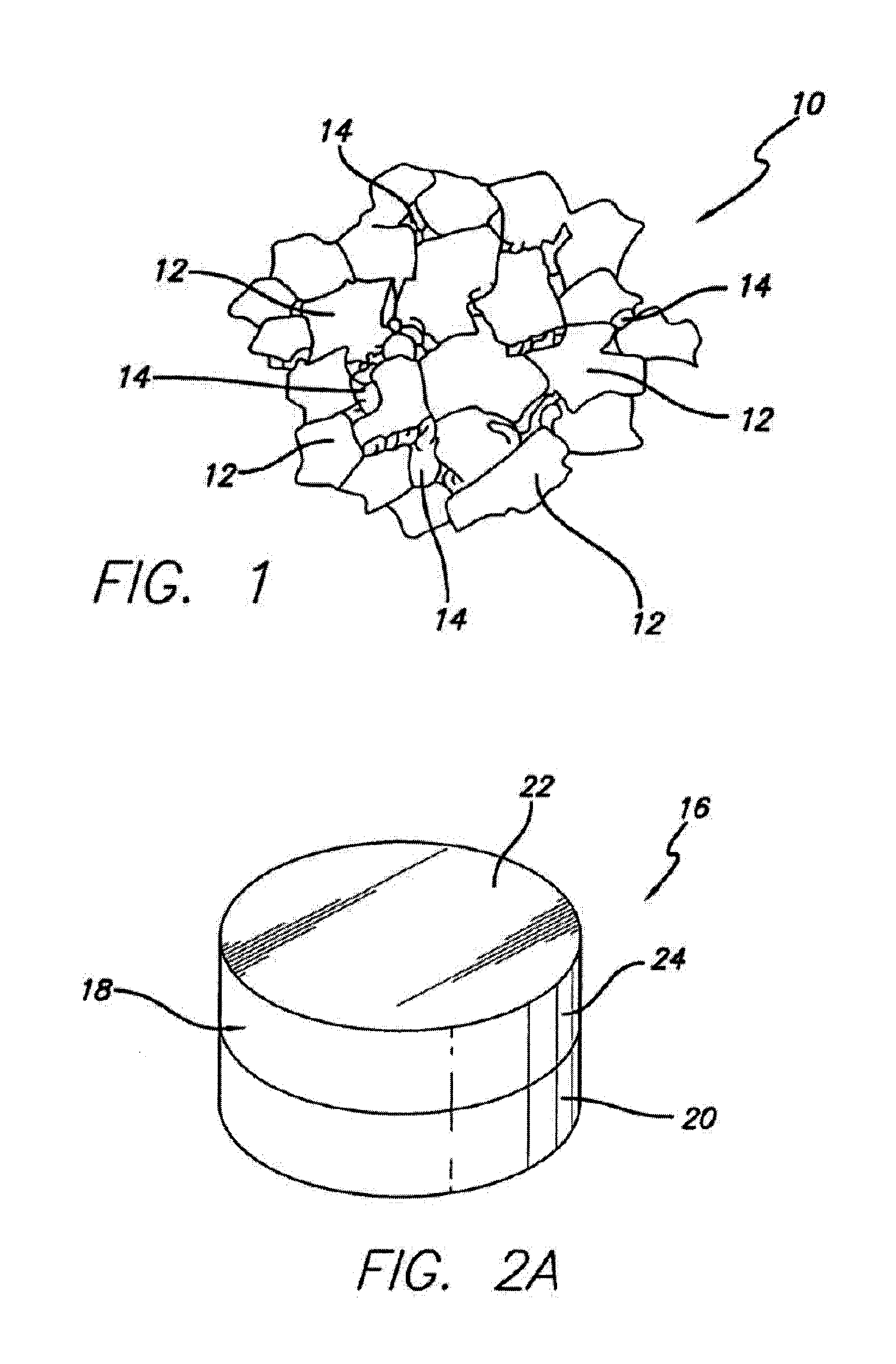 Thermally stable polycrystalline diamond material with gradient structure