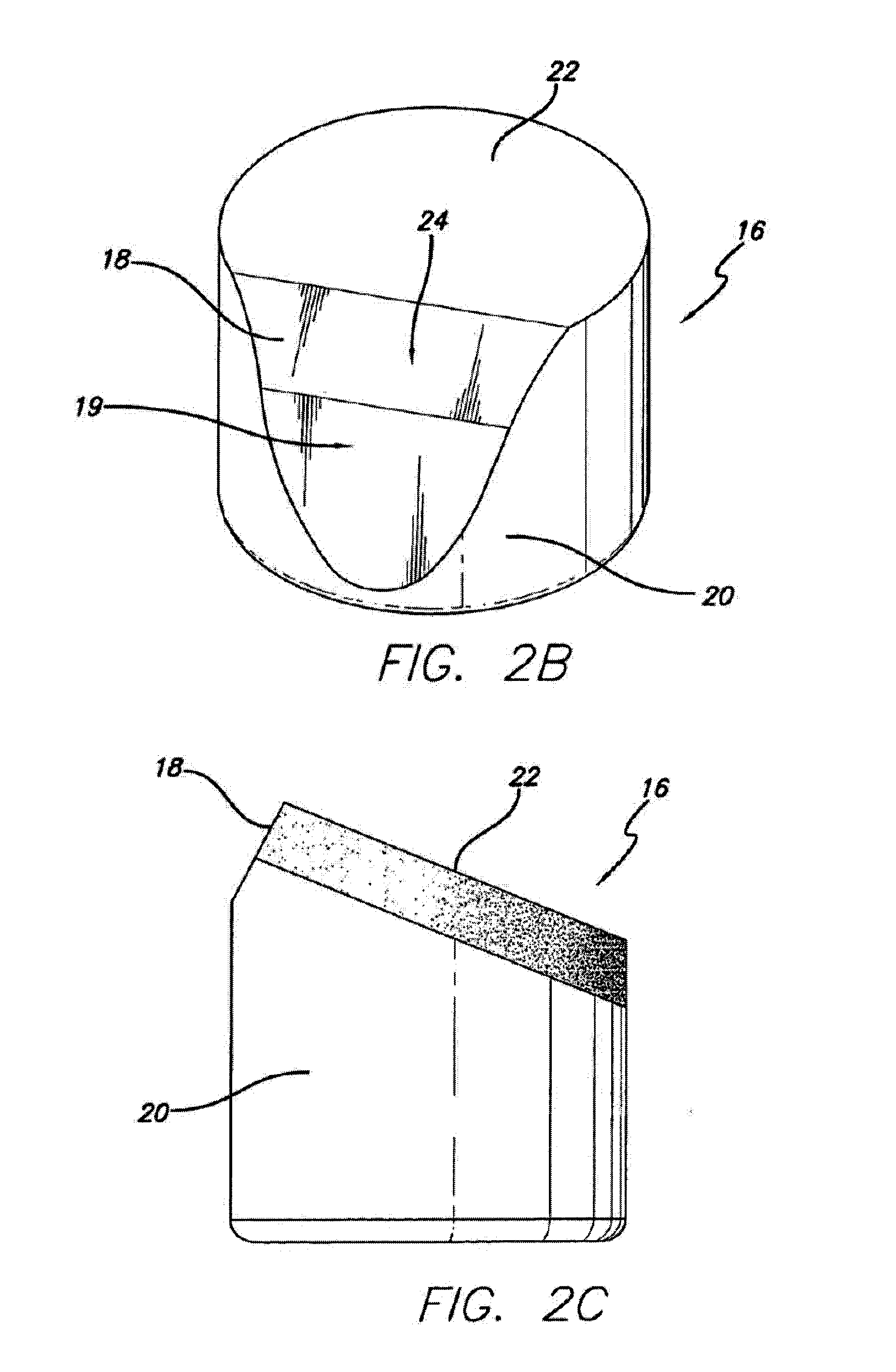 Thermally stable polycrystalline diamond material with gradient structure