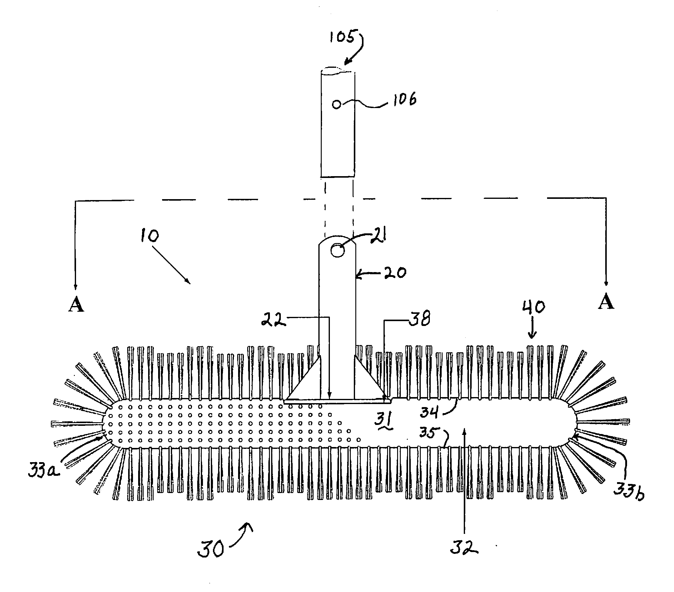 Swimming pool brush