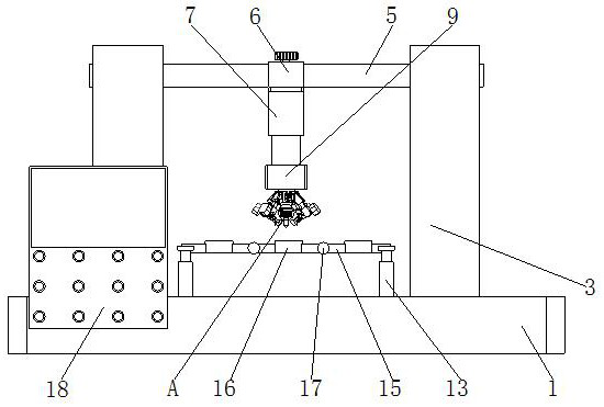 Positioning and punching device for circuit breaker production