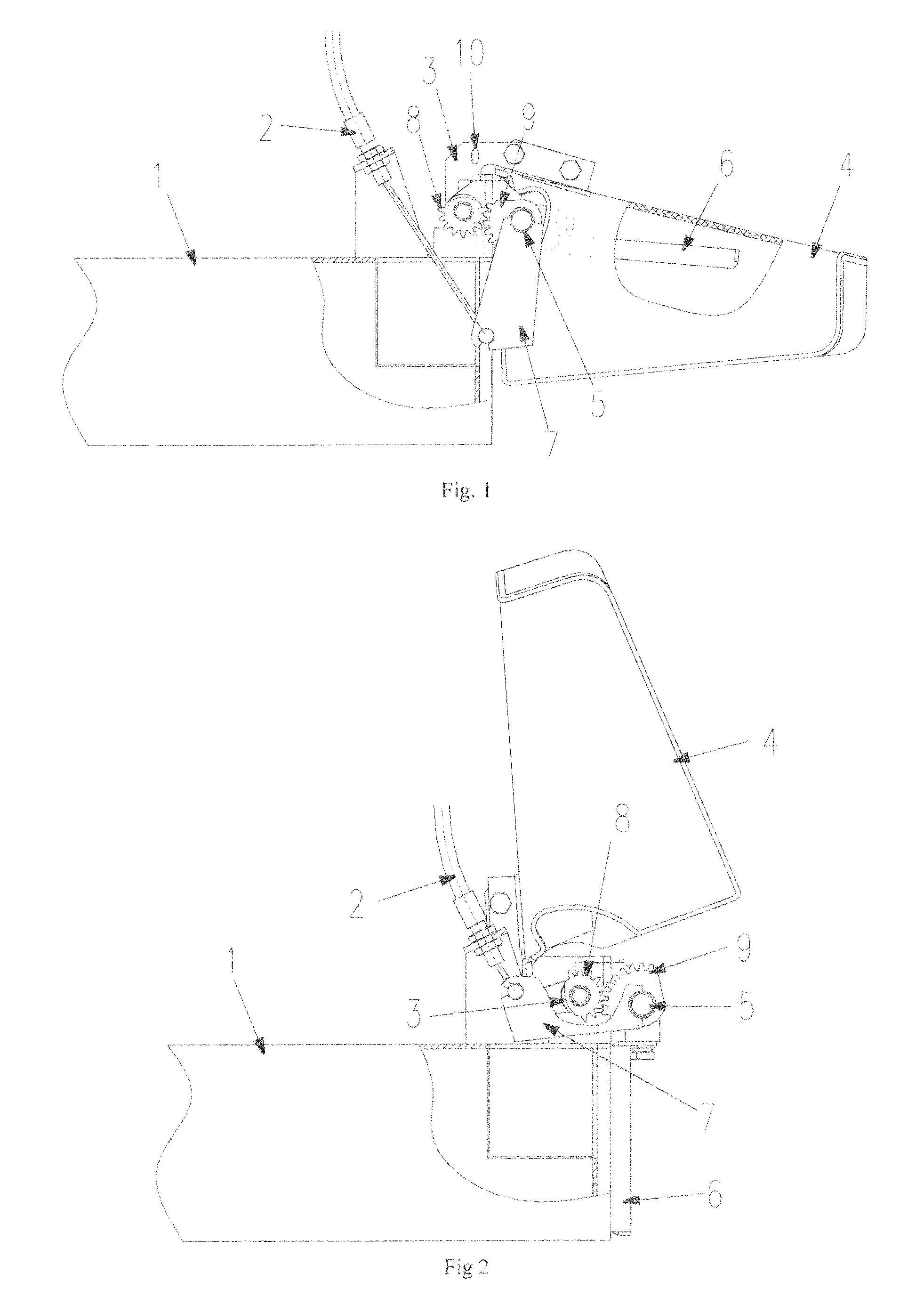 Quick Switching Mechanism for Side Discharge Unit and Grass Chopper Unit of a Lawn Mower