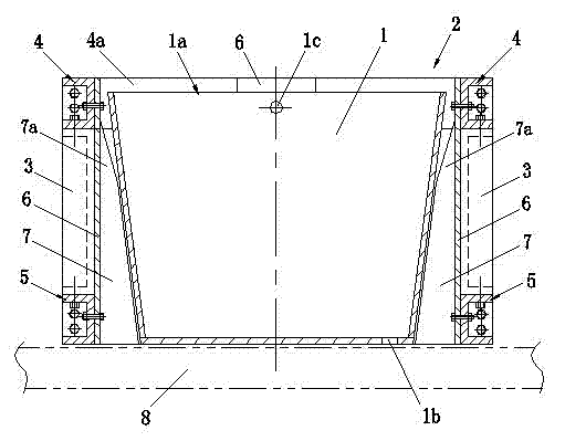 Water tank type weight test block for bridge type crane static test