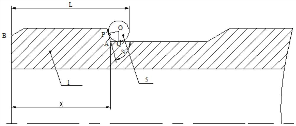 Device for measuring cross-ball distance