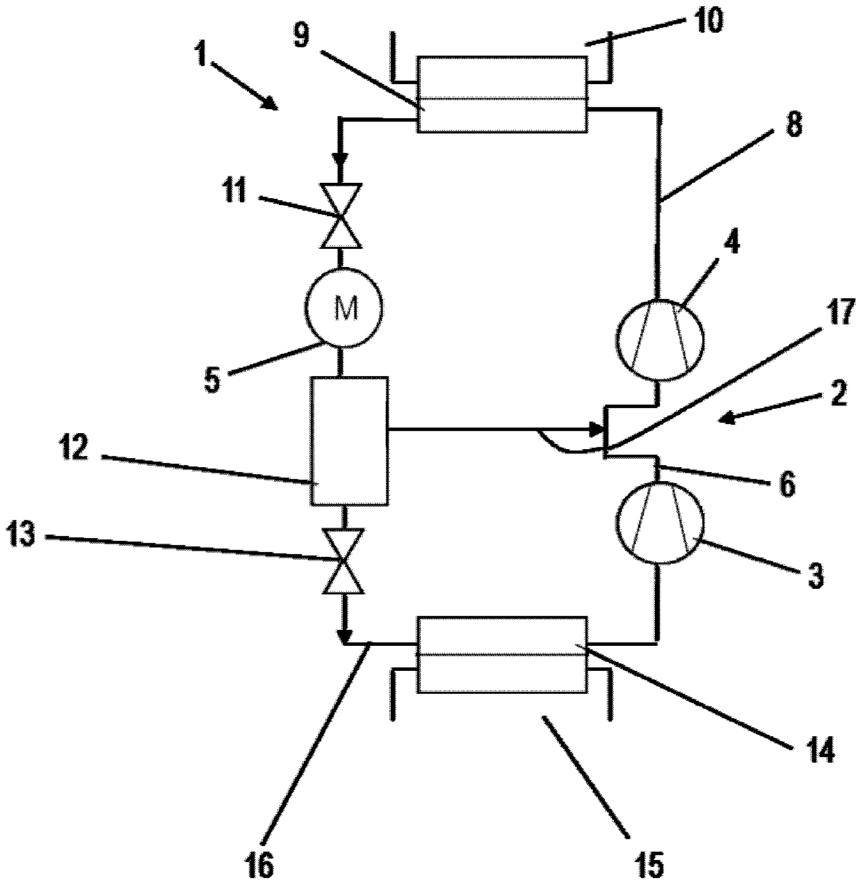 Method and apparatus for cooling a motor