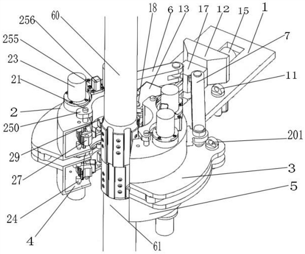 Self-balancing type continuous drill rod screw thread screwing and unscrewing device