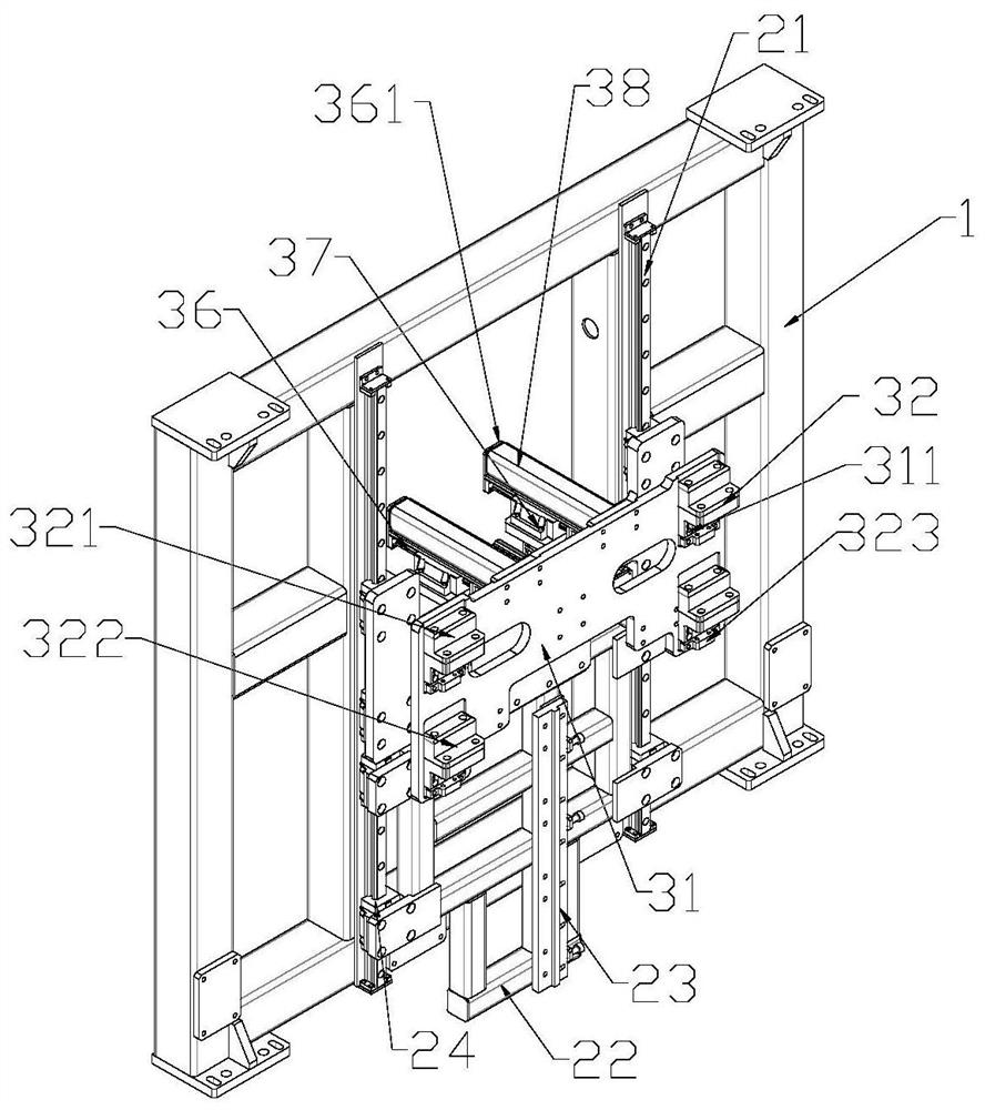 New energy battery tray stacking device