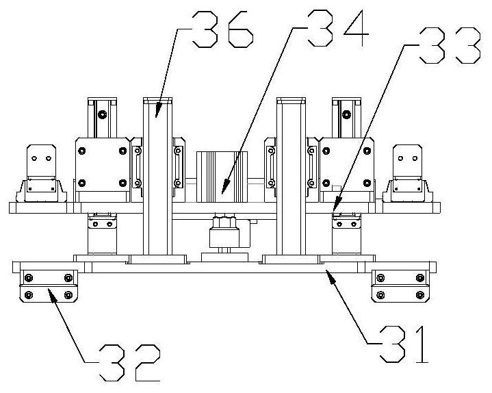 New energy battery tray stacking device