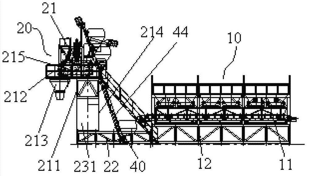 Mobile concrete mixing station