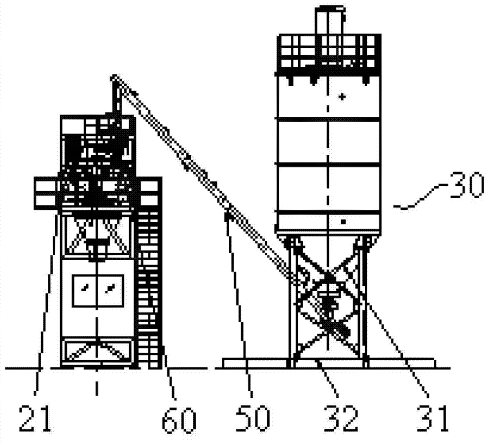 Mobile concrete mixing station