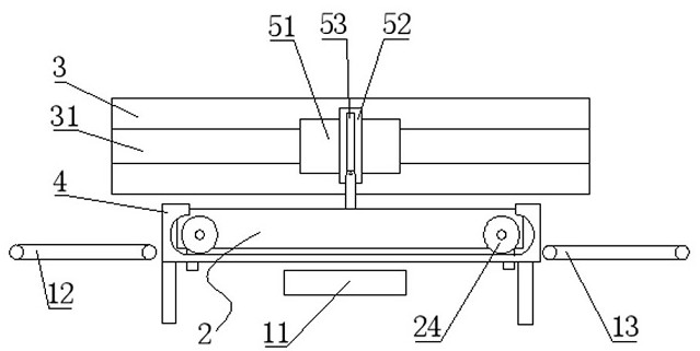 A flipping material conveying device