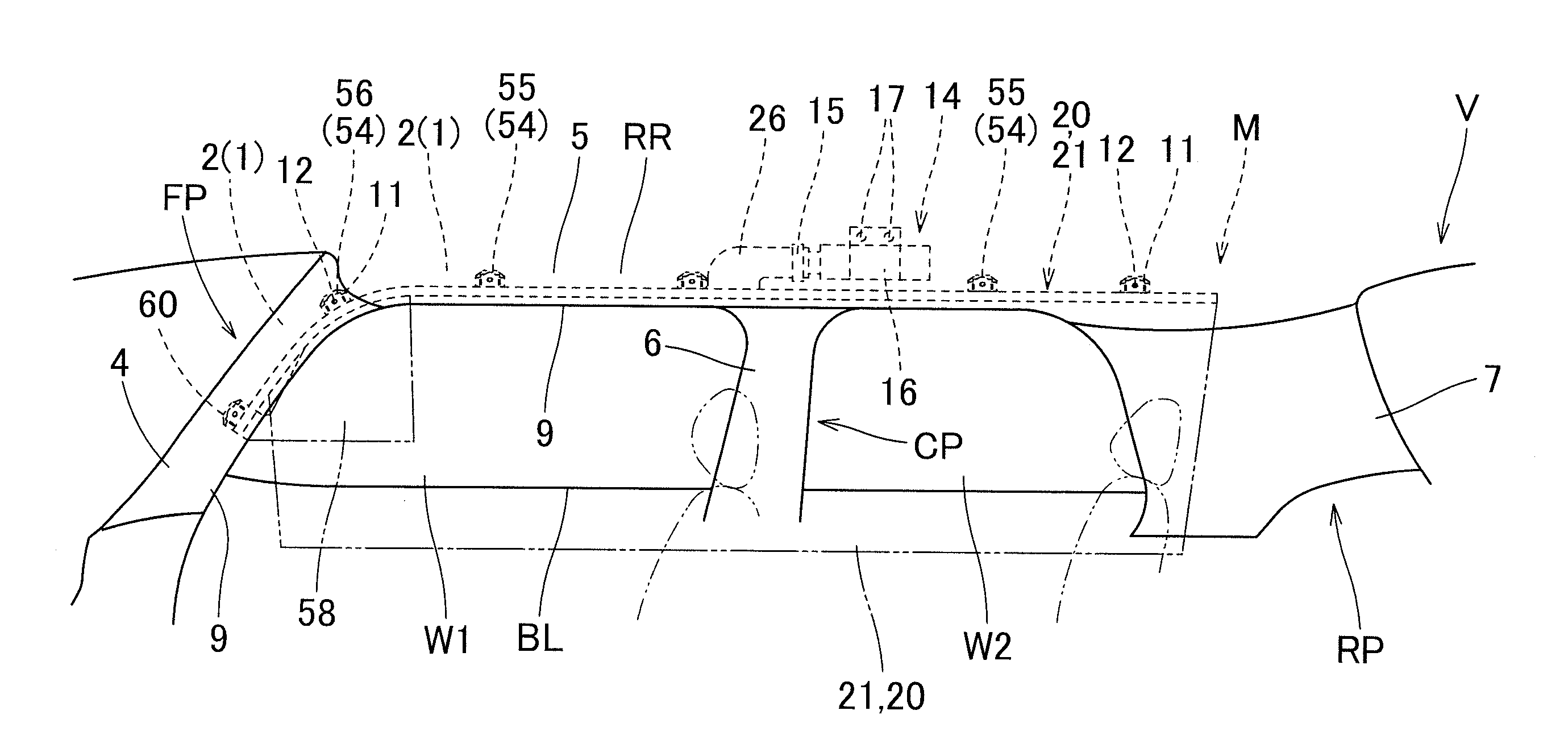 Head-protecting airbag device