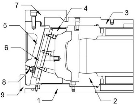 Limiting block sealing device and vacuumizing tire mold