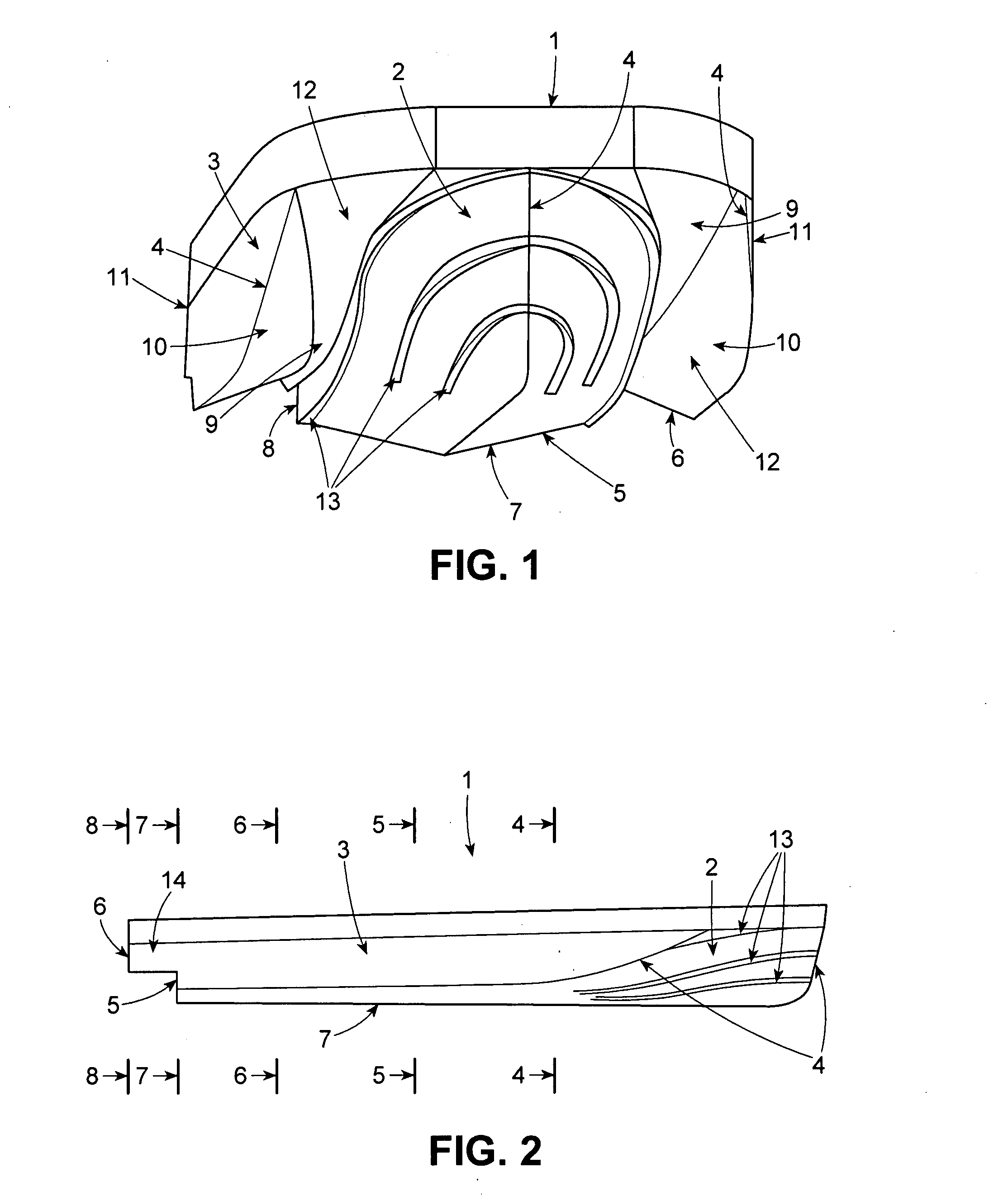 Entrapment tunnel monohull optimized for waterjet and high payload