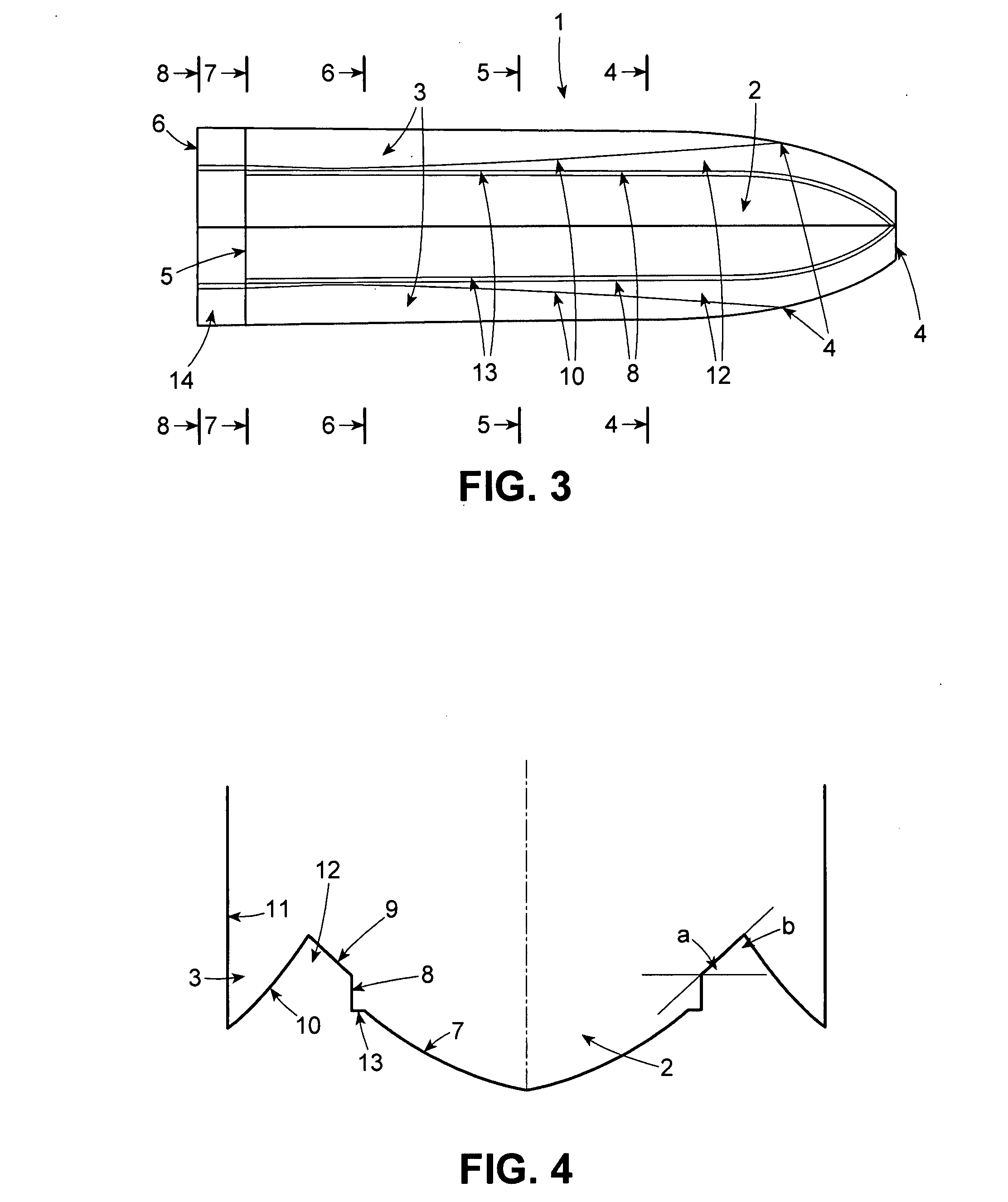 Entrapment tunnel monohull optimized for waterjet and high payload