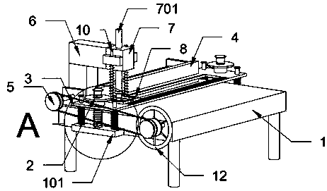 Garment nailing device realizing integral compacting and realizing rapidness and high precision