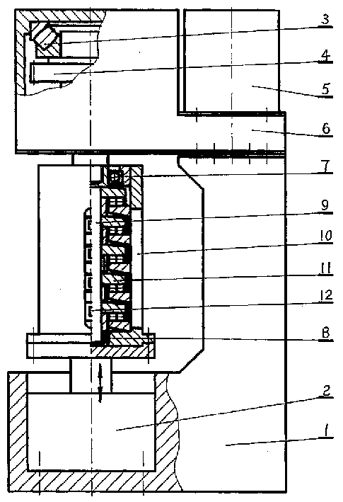 Load uniforming detection device and method for serial combined thrust bearing