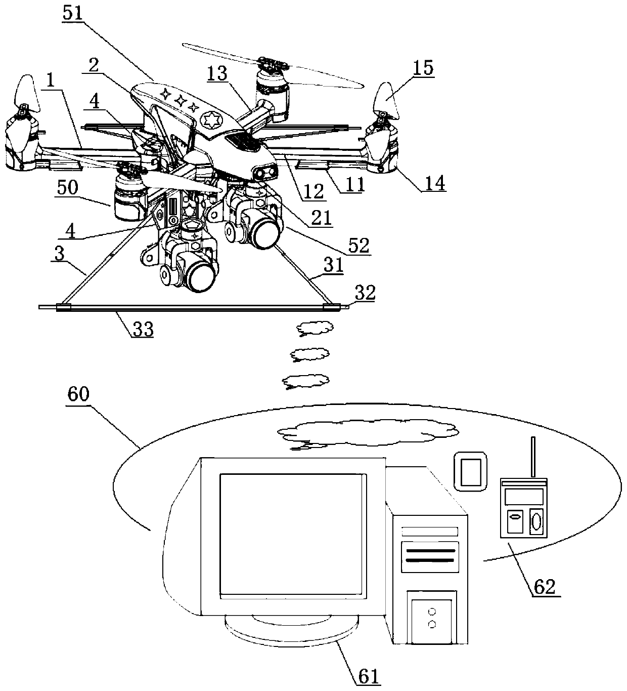 Forestry health evaluation system based on aerial remote sensing