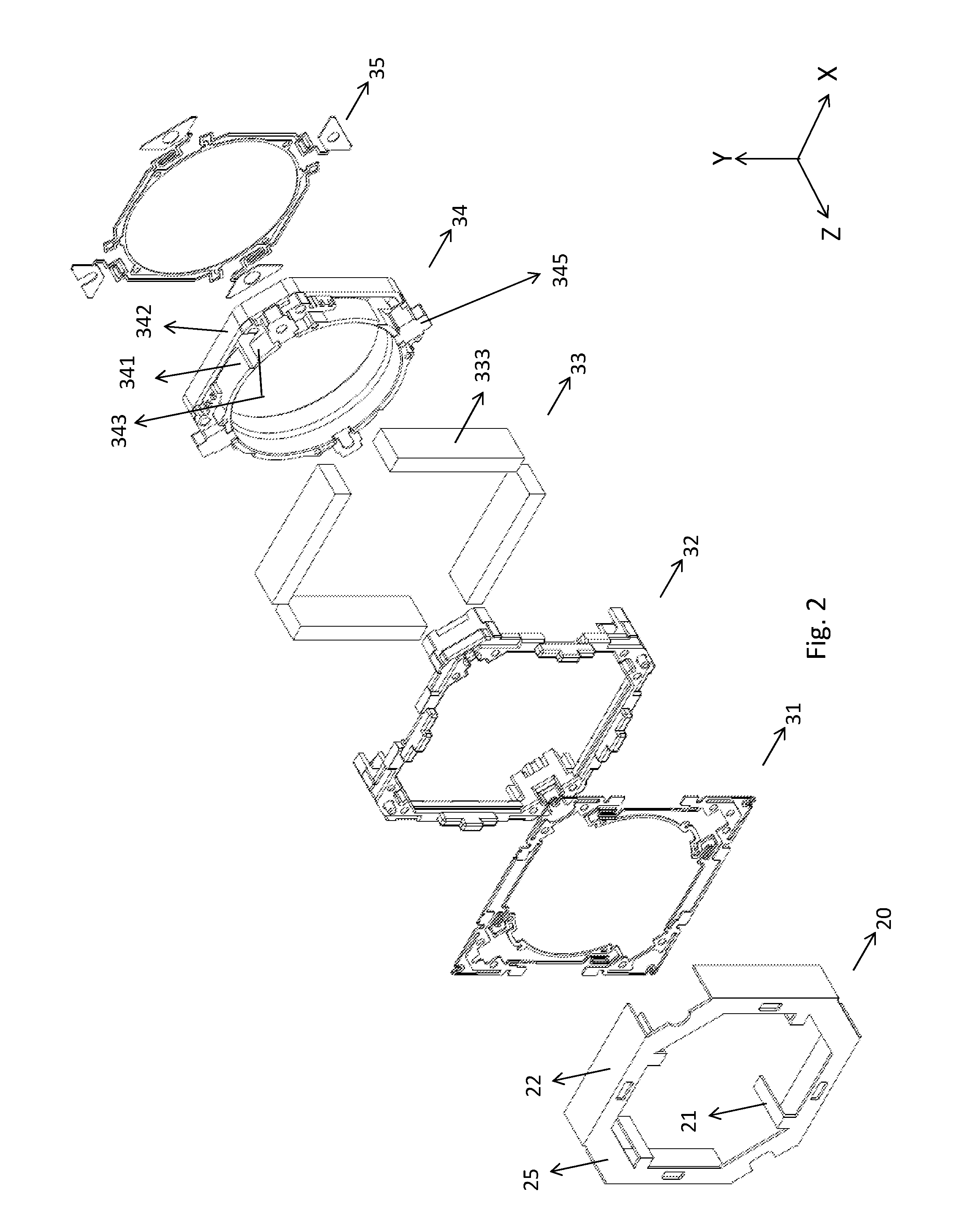 Optical image Anti-shake device with yoke