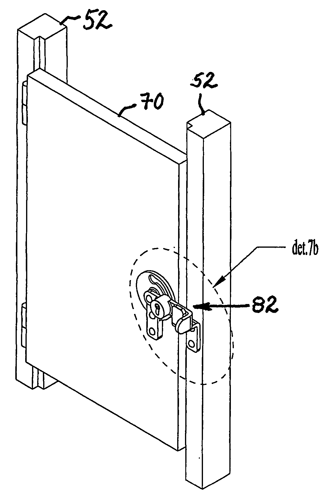 Pivotal bar-lock with encased cylinder lock