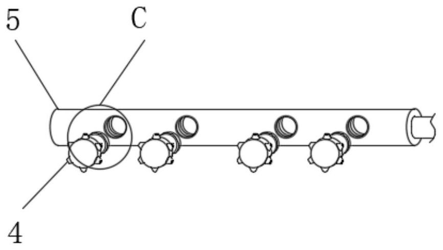 Efficient and energy-saving oxygen blowing device for mining and metallurgy furnace