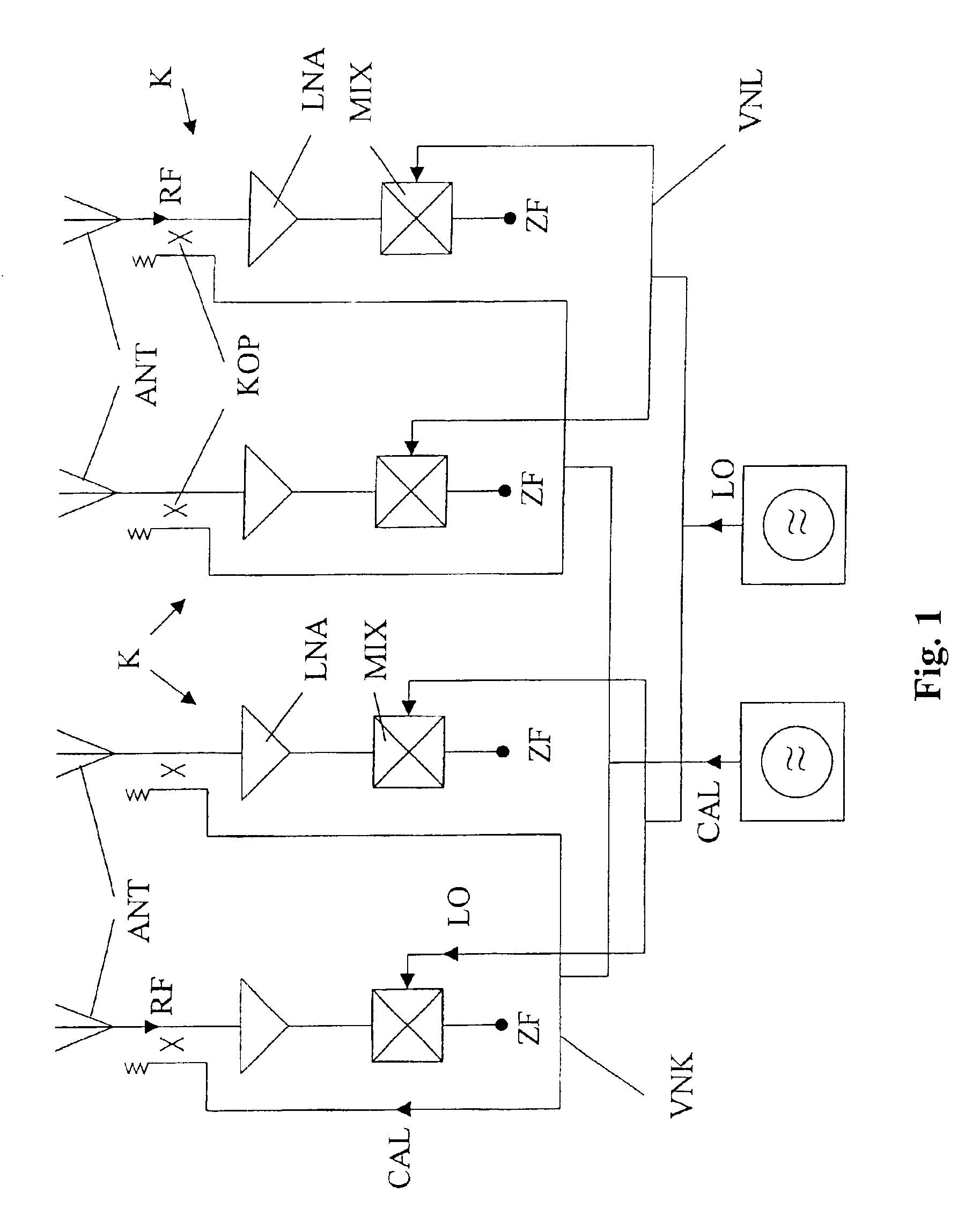 Active receiving array antenna