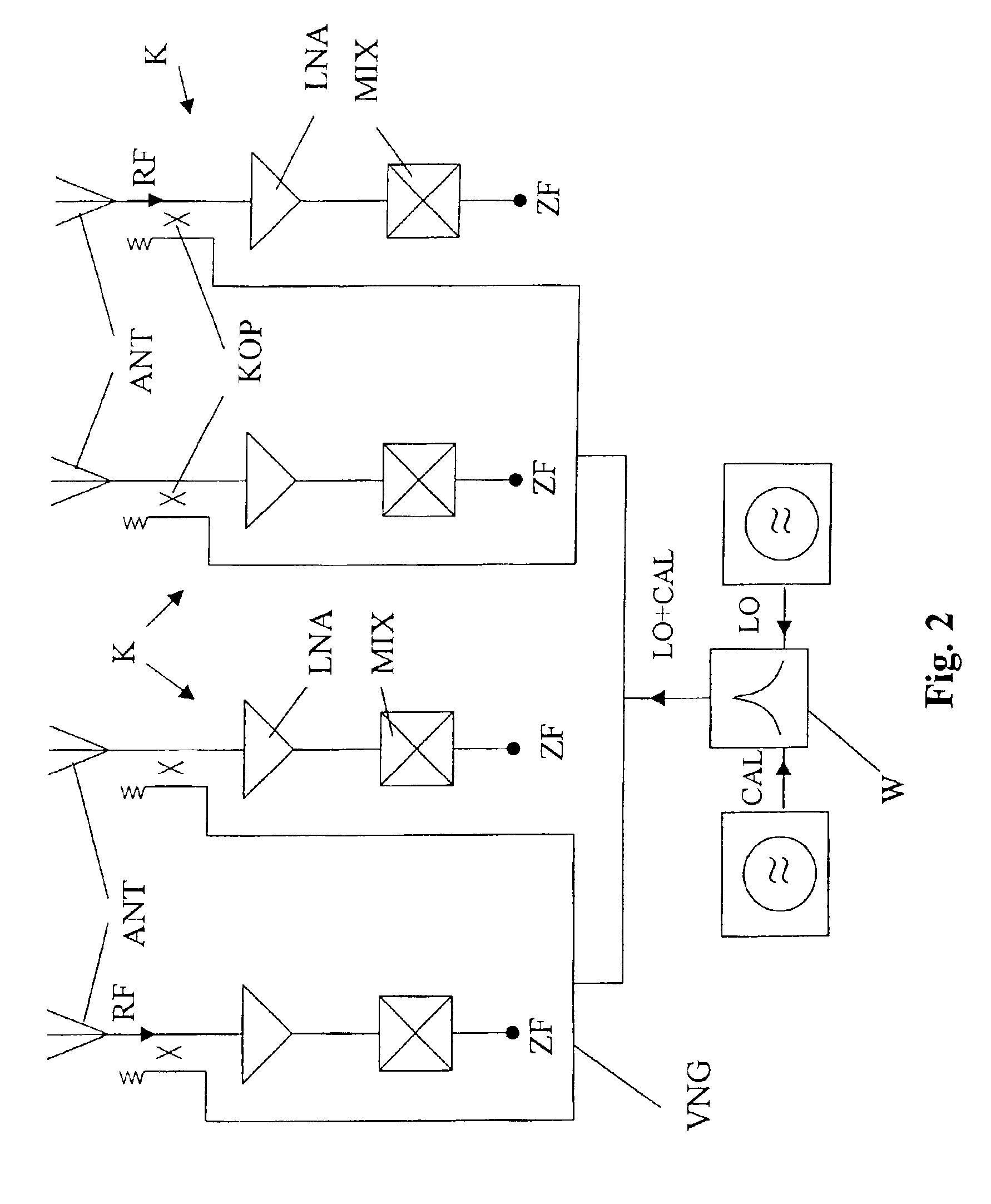 Active receiving array antenna