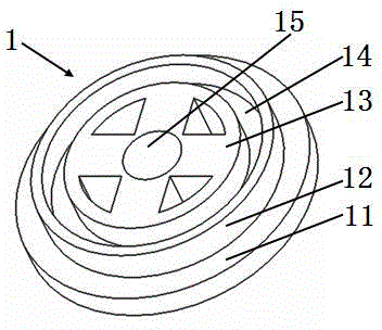 Cable paying-off device