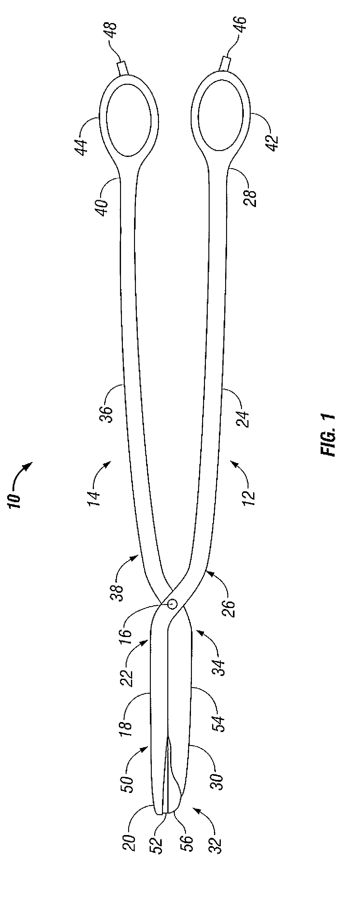 Bipolar scissors for adenoid and tonsil removal