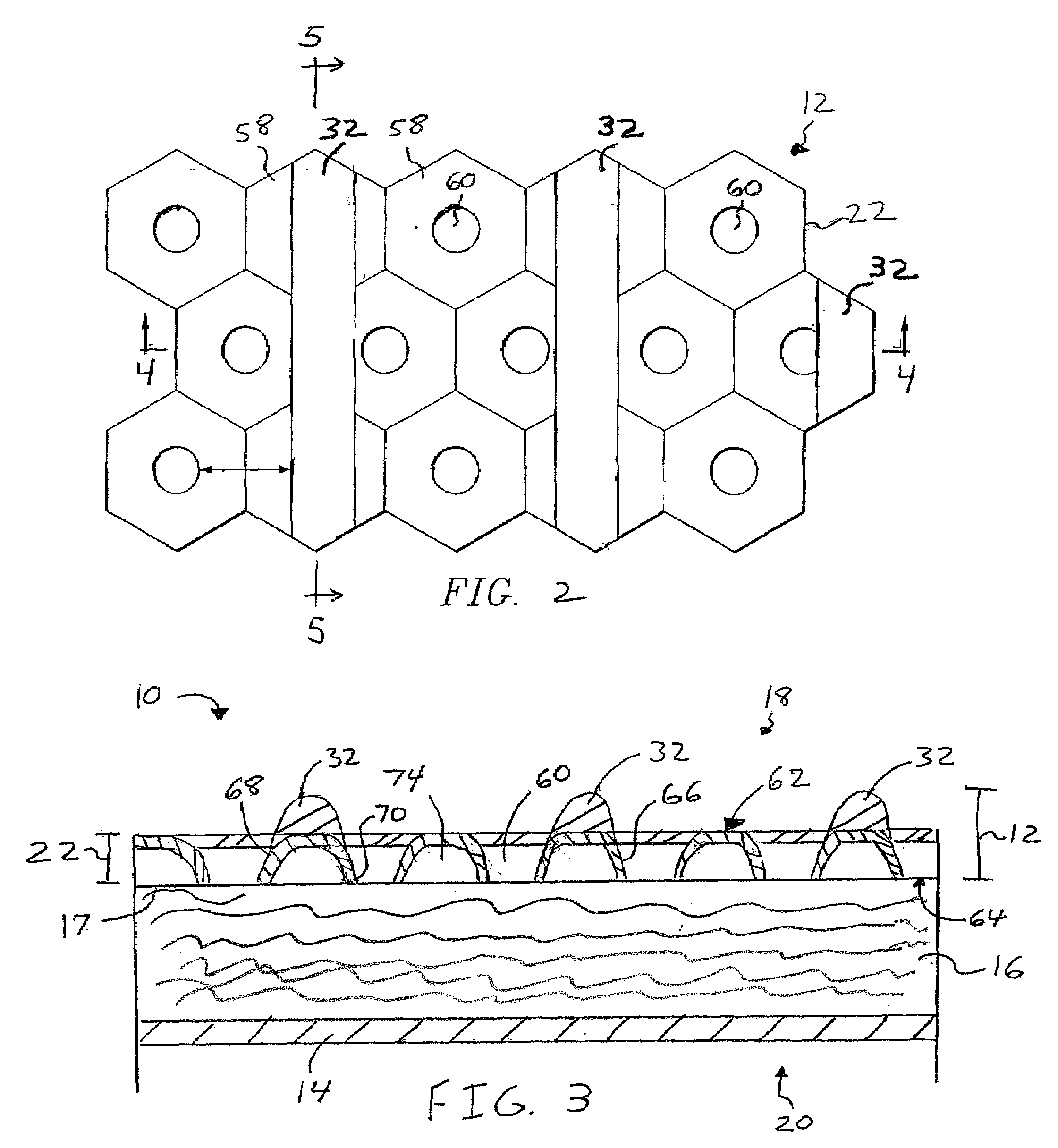 Dry top formed film