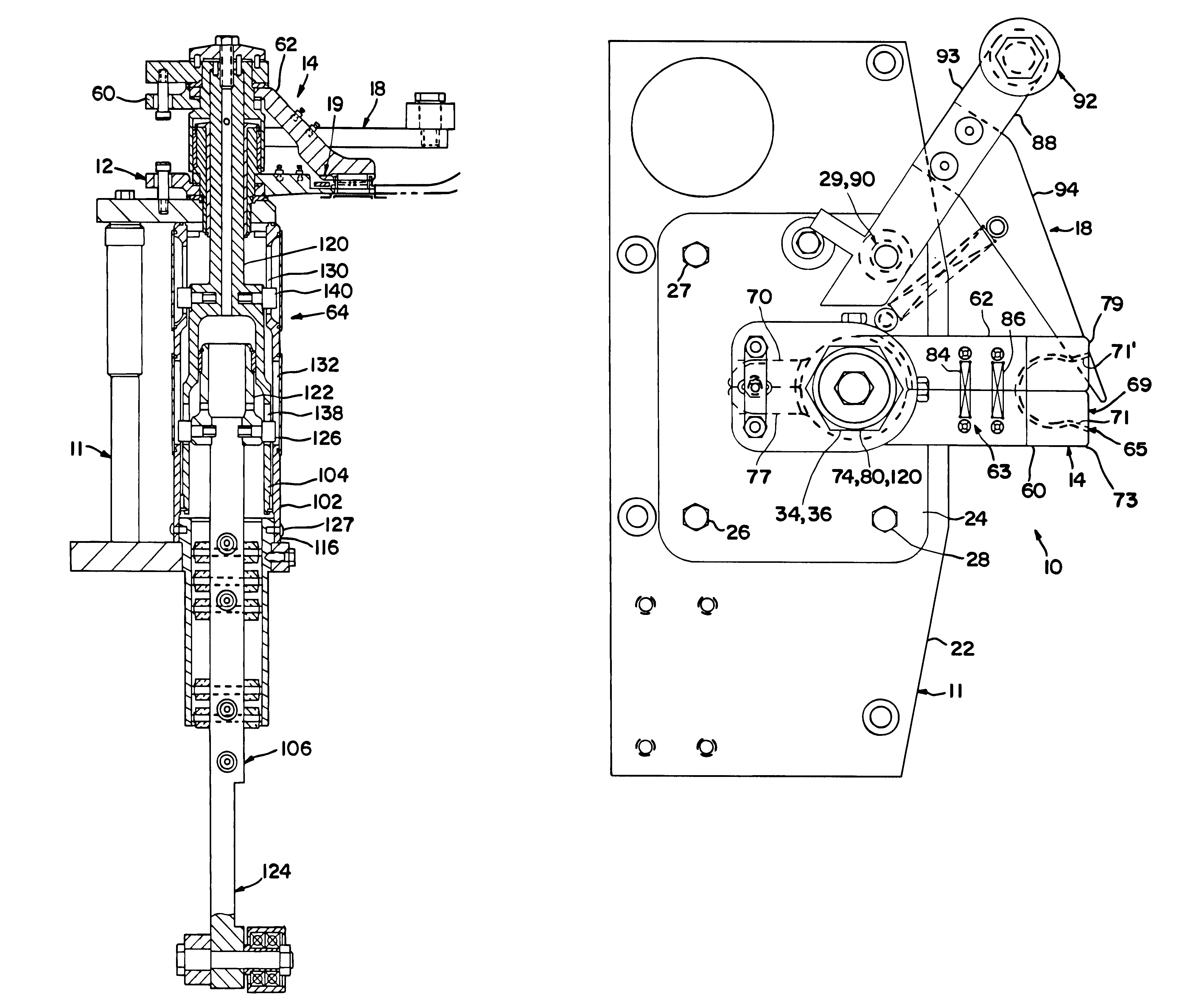 Filler device sub-assembly