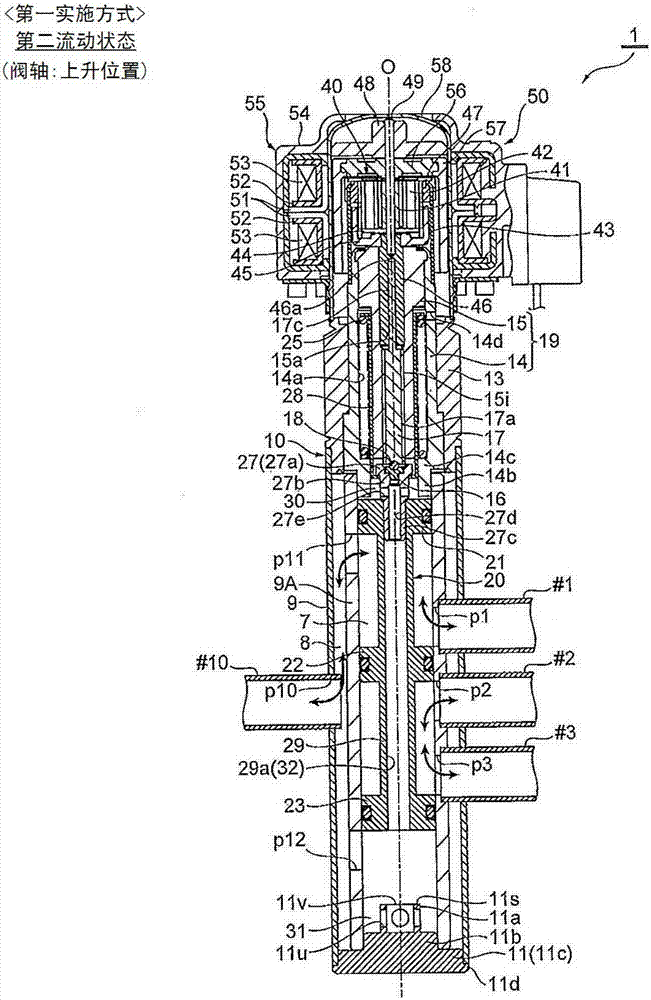 Flow path switching valve