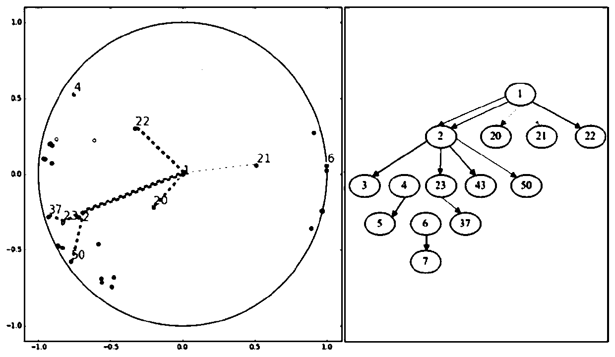 Method for learning function hierarchy embedding representation in source codes in hyperbolic space