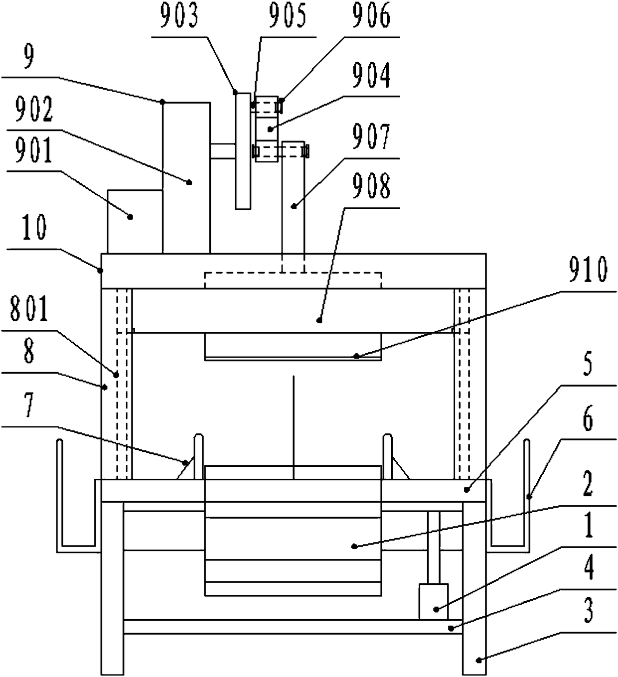 Leaf vegetable automatic shredding device for agriculture