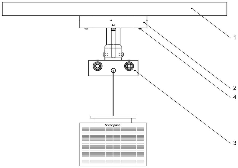 A gravity unloading device in the process of assembly and debugging of spacecraft light parts