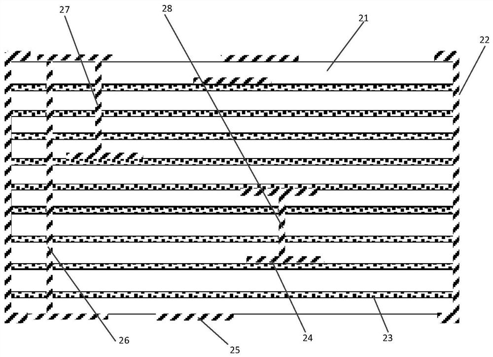 Multi-layer microstrip board processing method based on perovskite ceramic filling substrate