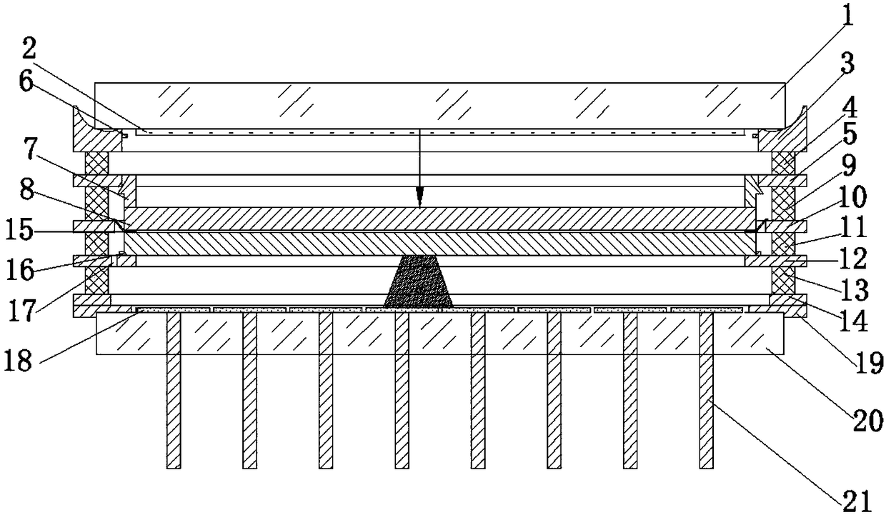 Position-sensitive anode detector and method of making the same