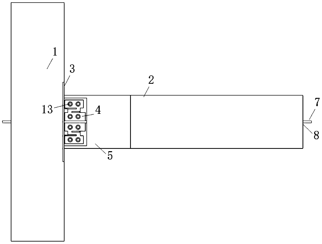 Assembly type self-resetting concrete frame low-damage joint with modularized energy dissipation part