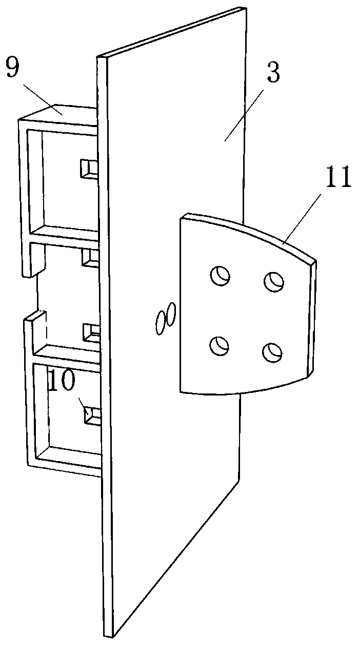 Assembly type self-resetting concrete frame low-damage joint with modularized energy dissipation part