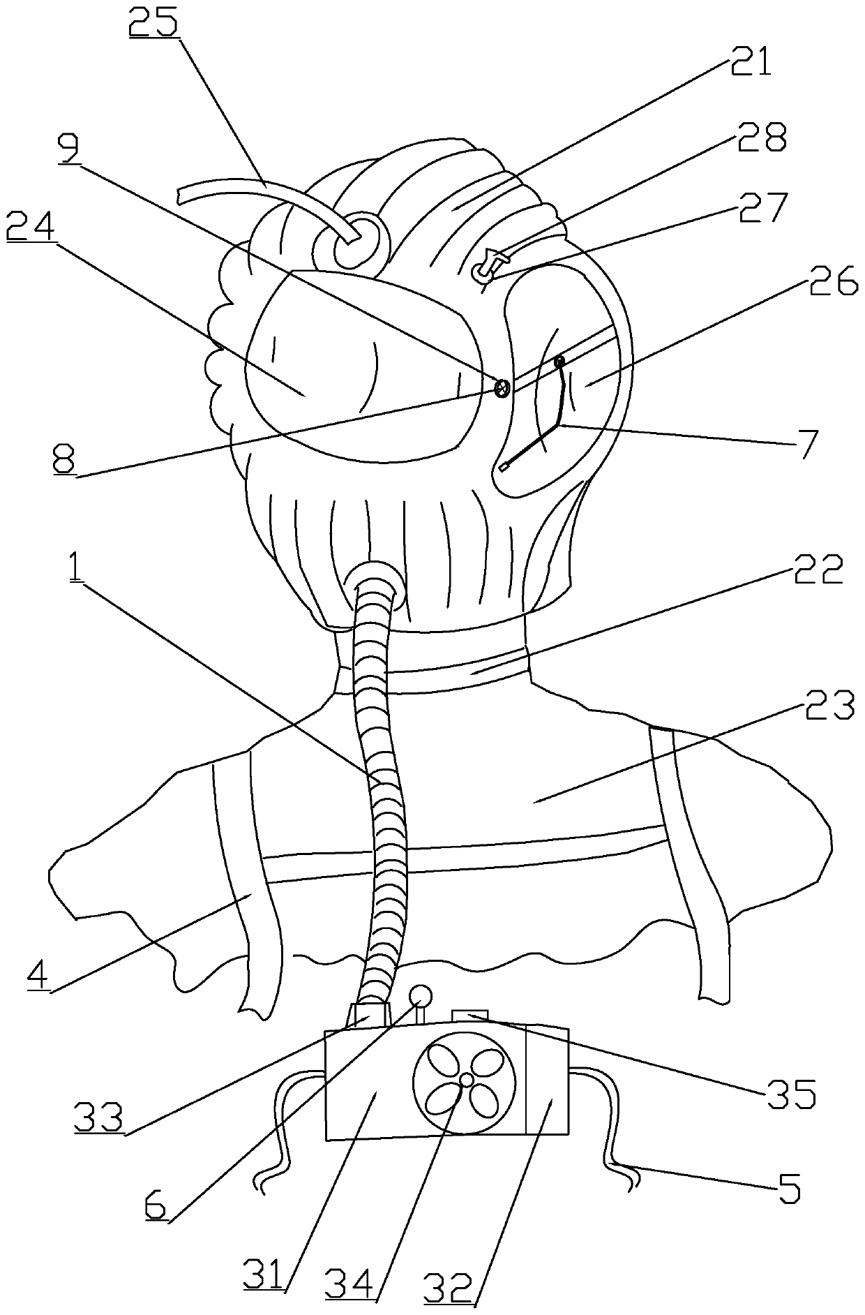 Negative pressure hood for transferring respiratory infectious disease patient