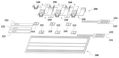 Packaging structure of multi-chip wide bandgap power module based on conductive metal clip interconnection