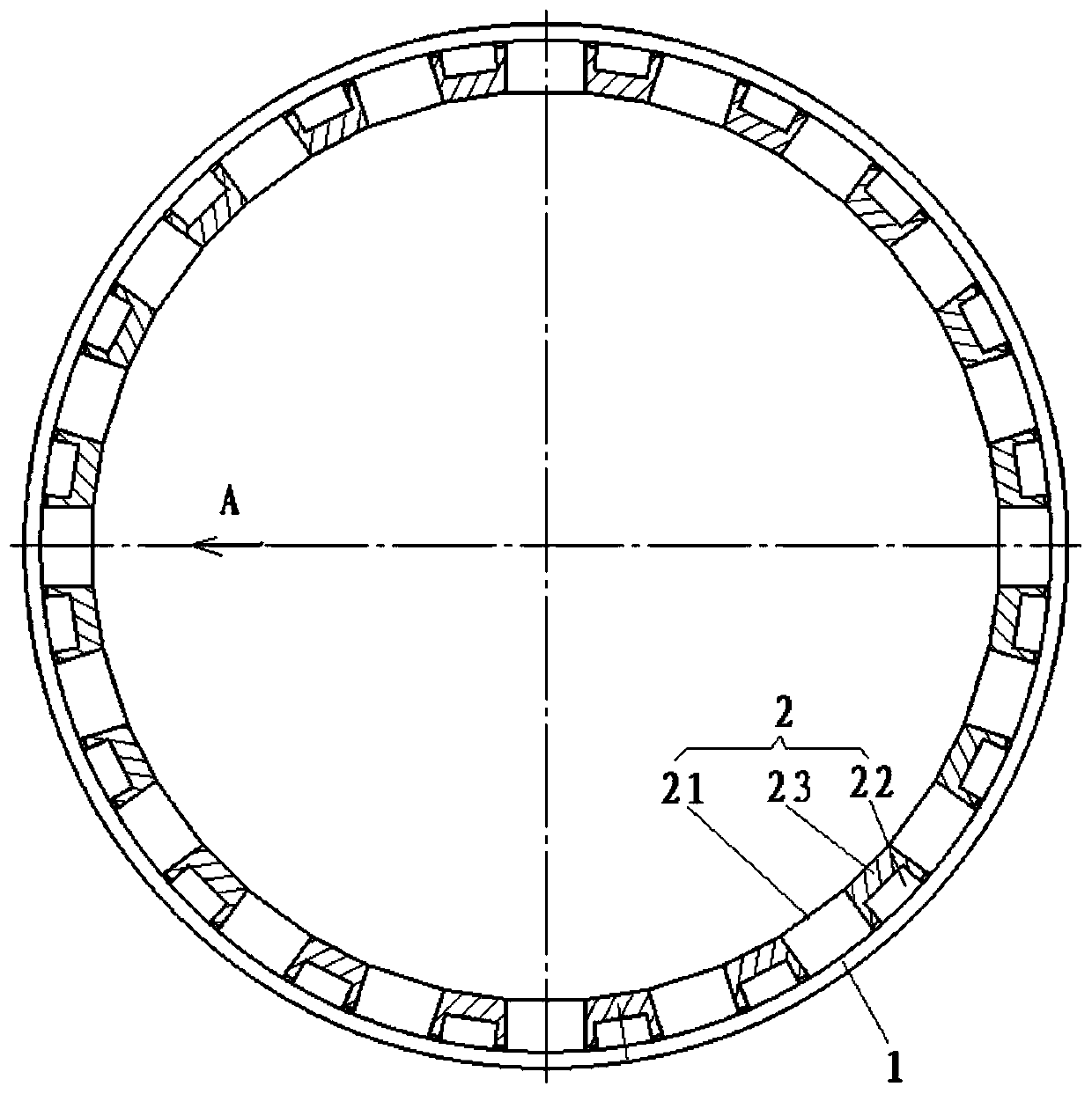 Rotary kiln masonry structure