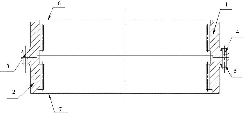 Method for machining combined herringbone tooth part