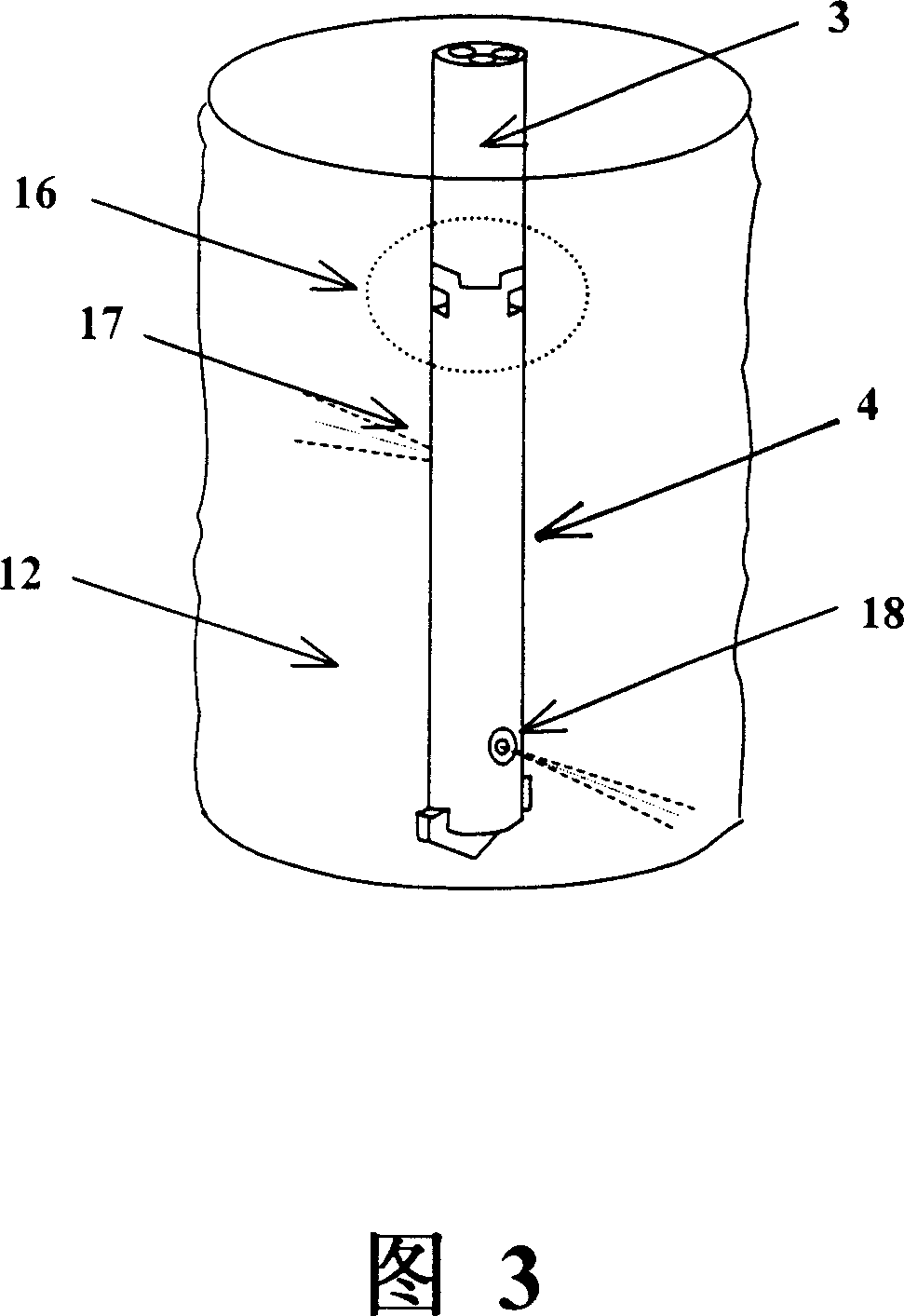 Three pipe double high pressure rotary jet sprouting reinforced construction method and its equipment