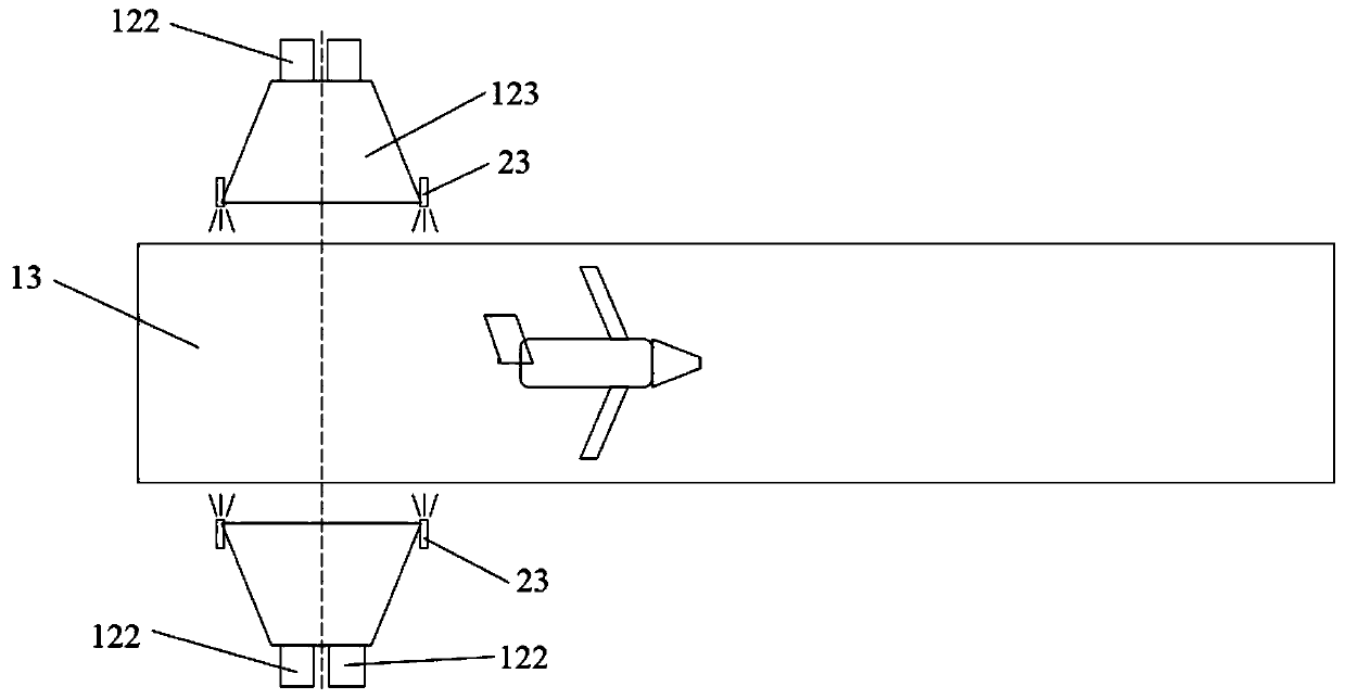 High-efficiency airport fog eliminating system and fog eliminating method thereof