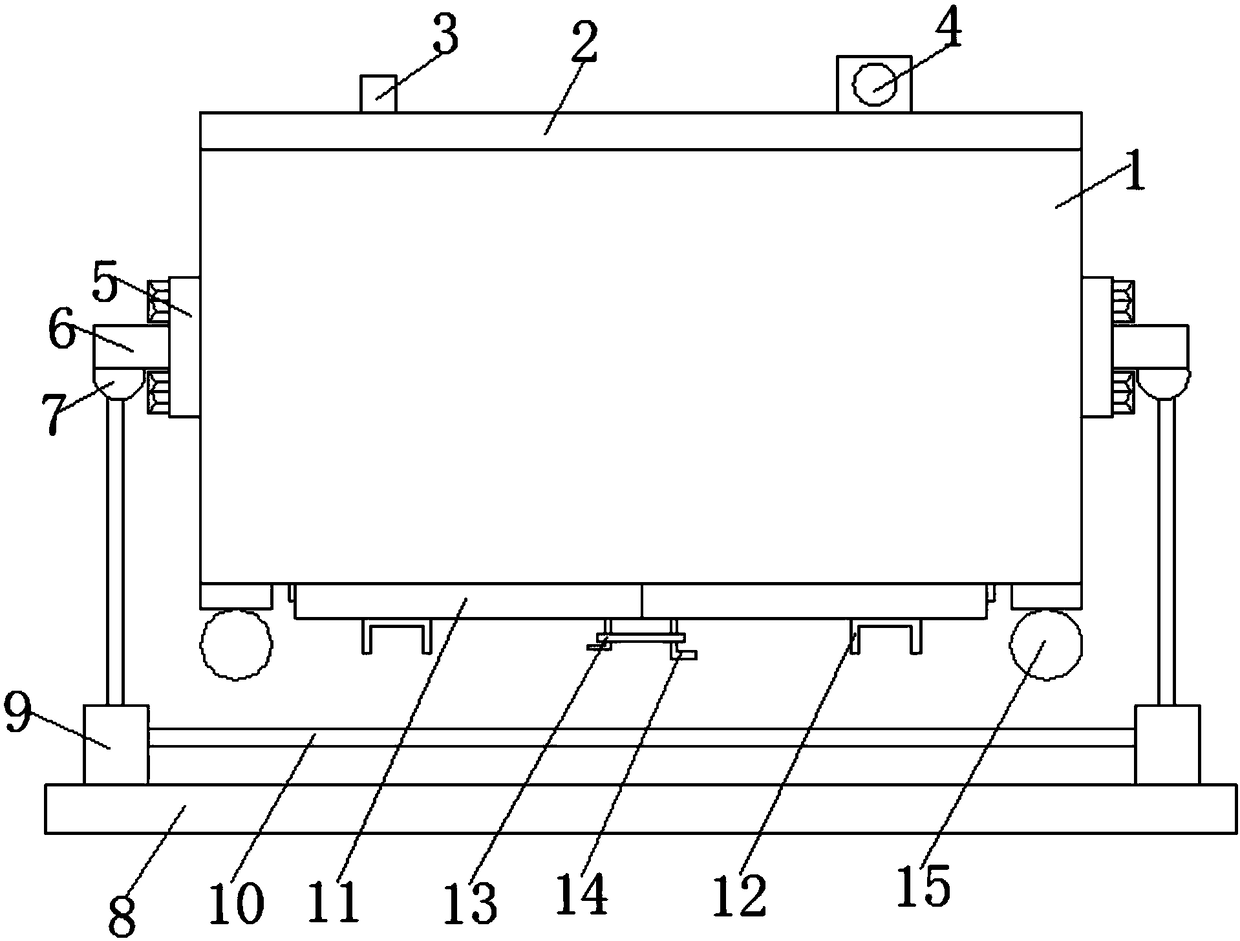 Movable fermentation tank for baijiu processing