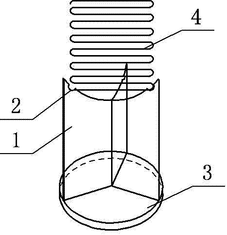 Efficient triangular cutter firewood splitting device