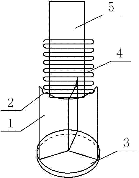 Efficient triangular cutter firewood splitting device