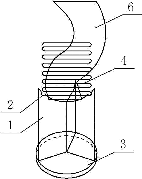 Efficient triangular cutter firewood splitting device