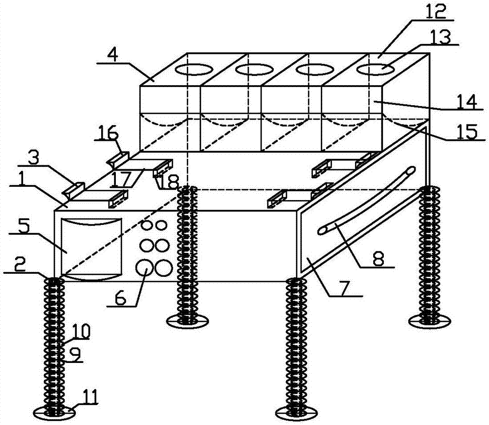 Electromagnetic valve assembling table