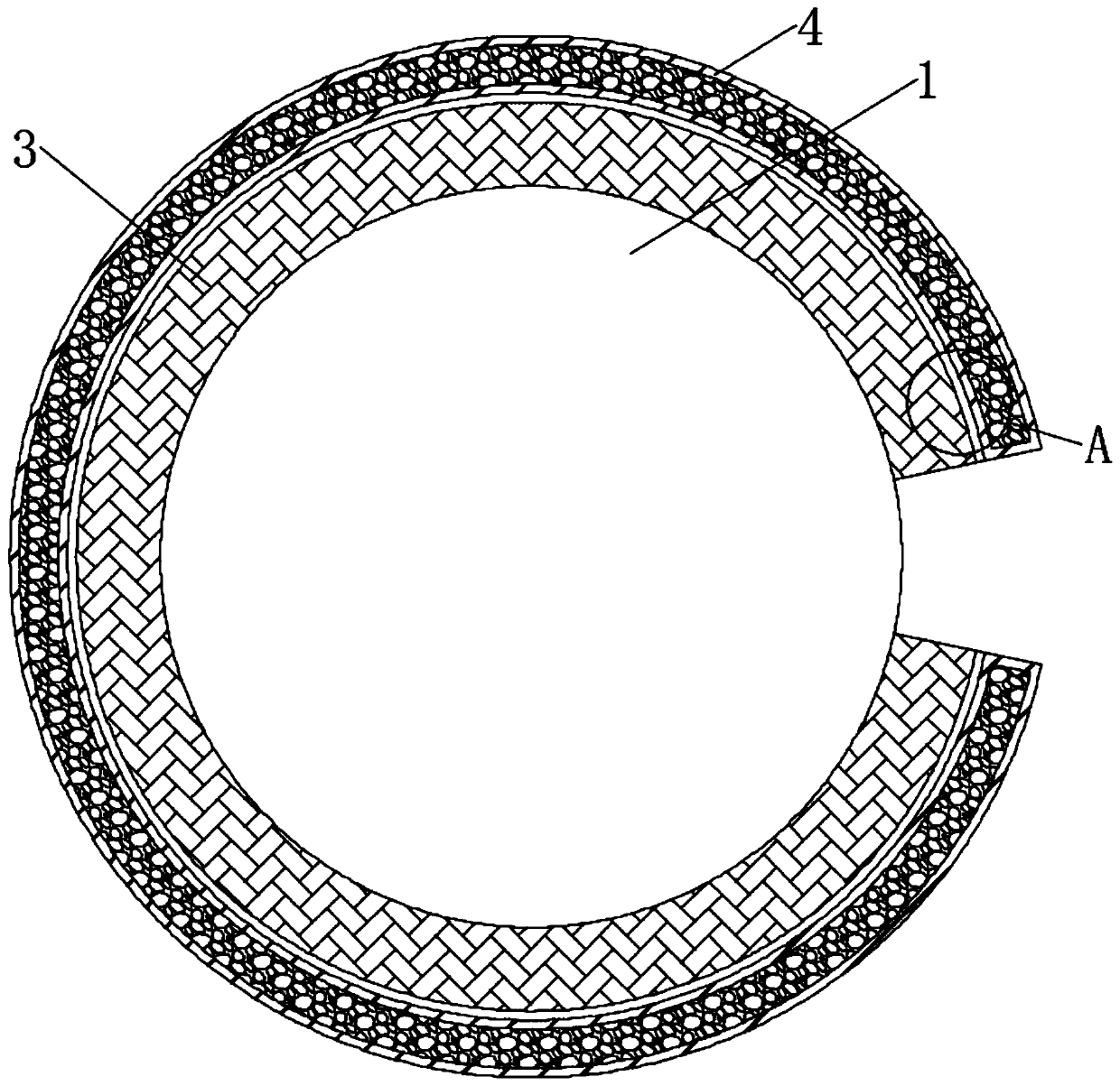 Heating pad for automobile steering wheel and processing technology of heating pad